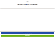 Tablet Screenshot of chenvegetarian.com